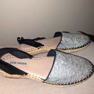 🖤 Mesa Rhinestone Espadrilles - Steve Madden sz 6